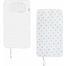 SHC4200 Baby'ness Çanta Boy Bebek Alt Açma Pedi, Sıvı Geçirmez, Tutmaz, Puantiyeli, Mavi, 40X70CM