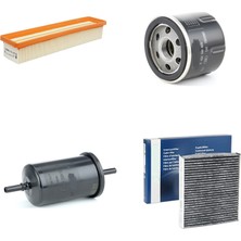 Sardes Filtre Seti Renault Symbol Iıı 1.2 16V Benzinli 4lü Hava + Yağ F. + Yakıt + Polen