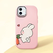 Ucuc iPhone 12 Mini Uyumlu Darbe Emici Kamera Korumalı Pembe Silikon Kılıf