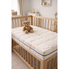 Artex 12Cm Cotton Süngerli Bebek Çocuk Beşik Yatağı 70x110 Yıkanabilir Kılıflı Park Yatak Oyun Parkı