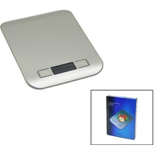 Afrodit AVM 3 KAPASİTE=1000-3000-5000GR/1GR 180X140X18MM Dijital Platin Mutfak Terazi - Tartı Pilli= 2