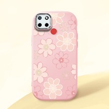 Ucuc Realme C25/C25S Uyumlu Darbe Emici Kamera Korumalı Pembe Silikon Kılıf