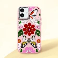 Ucuc iPhone 16 Plus Uyumlu Darbe Emici Kamera Korumalı Pembe Silikon Kılıf