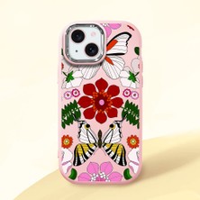 Ucuc iPhone 15 Uyumlu Darbe Emici Kamera Korumalı Pembe Silikon Kılıf