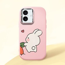 Ucuc iPhone 16 Uyumlu Darbe Emici Kamera Korumalı Pembe Silikon Kılıf