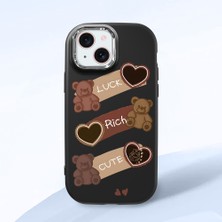 Ucuc iPhone 15 Uyumlu Darbe Emici Kamera Korumalı Siyah Silikon Kılıf