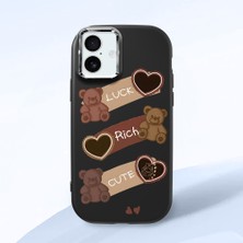 Ucuc iPhone 16 Plus Uyumlu Darbe Emici Kamera Korumalı Siyah Silikon Kılıf