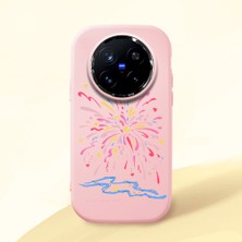 Ucuc Vivo X200 Pro Uyumlu Darbe Emici Kamera Korumalı Pembe Silikon Kılıf