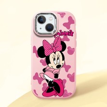 Ucuc iPhone 13 Mini Uyumlu Darbe Emici Kamera Korumalı Pembe Silikon Kılıf