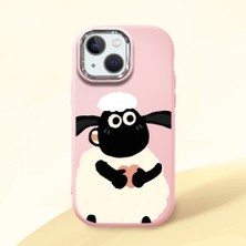 Ucuc iPhone 13 Mini Uyumlu Darbe Emici Kamera Korumalı Pembe Silikon Kılıf