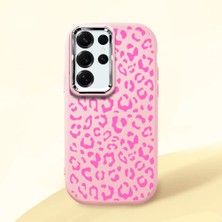 Ucuc Samsung Galaxy S25 Ultra Uyumlu Darbe Emici Kamera Korumalı Pembe Silikon Kılıf