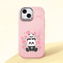 Ucuc iPhone 15 Uyumlu Darbe Emici Kamera Korumalı Pembe Silikon Kılıf