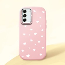 Ucuc Samsung Galaxy S21 Fe Uyumlu Darbe Emici Kamera Korumalı Pembe Silikon Kılıf