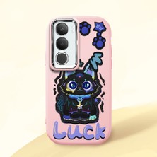 Ucuc Vivo Y19S 4G/Y19S Pro Uyumlu Darbe Emici Kamera Korumalı Pembe Silikon Kılıf