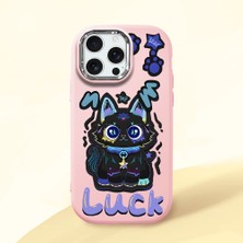 Ucuc iPhone 16 Pro Max Uyumlu Darbe Emici Kamera Korumalı Pembe Silikon Kılıf
