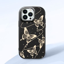 Ucuc iPhone 12/12 Pro Uyumlu Darbe Emici Kamera Korumalı Siyah Silikon Kılıf