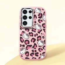 Ucuc Samsung Galaxy S24 Ultra Uyumlu Darbe Emici Kamera Korumalı Pembe Silikon Kılıf