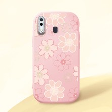 Ucuc Samsung Galaxy A20 Uyumlu Darbe Emici Kamera Korumalı Pembe Silikon Kılıf