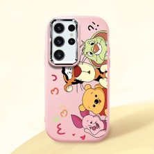 Ucuc Samsung Galaxy S24 Ultra Uyumlu Darbe Emici Kamera Korumalı Pembe Silikon Kılıf