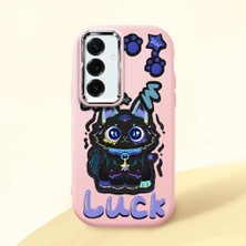 Ucuc Samsung Galaxy S25 Plus Uyumlu Darbe Emici Kamera Korumalı Pembe Silikon Kılıf