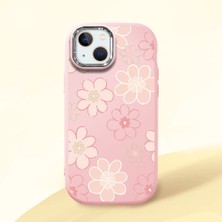 Ucuc iPhone 14 Plus/15 Plus Uyumlu Darbe Emici Kamera Korumalı Pembe Silikon Kılıf