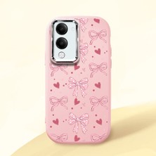 Ucuc Vivo Y04/Y04S Uyumlu Darbe Emici Kamera Korumalı Pembe Silikon Kılıf