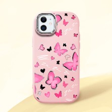 Ucuc iPhone 12 Mini Uyumlu Darbe Emici Kamera Korumalı Pembe Silikon Kılıf