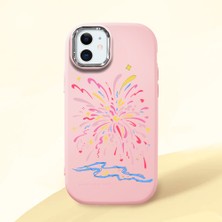 Ucuc iPhone 12 Mini Uyumlu Darbe Emici Kamera Korumalı Pembe Silikon Kılıf