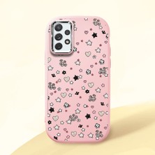 Ucuc Samsung Galaxy A72 Uyumlu Darbe Emici Kamera Korumalı Pembe Silikon Kılıf