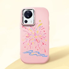 Ucuc Mi 13 Lite Uyumlu Darbe Emici Kamera Korumalı Pembe Silikon Kılıf