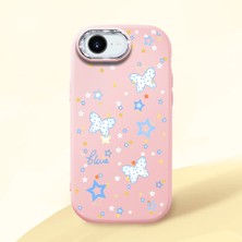 Ucuc iPhone 16E Uyumlu Darbe Emici Kamera Korumalı Pembe Silikon Kılıf