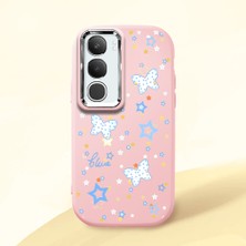 Ucuc Vivo Y19S 4G/Y19S Pro Uyumlu Darbe Emici Kamera Korumalı Pembe Silikon Kılıf