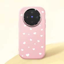 Ucuc Vivo X300 Uyumlu Darbe Emici Kamera Korumalı Pembe Silikon Kılıf