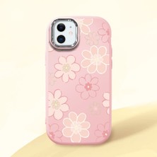 Ucuc iPhone 12 Mini Uyumlu Darbe Emici Kamera Korumalı Pembe Silikon Kılıf