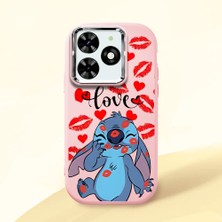 Ucuc Infinix Smart 8/8 Pro Uyumlu Darbe Emici Kamera Korumalı Pembe Silikon Kılıf