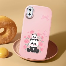 Ucuc iPhone Xs Max Uyumlu Darbe Emici Kamera Korumalı Pembe Silikon Kılıf