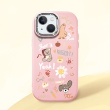 Ucuc iPhone 13 Mini Uyumlu Darbe Emici Kamera Korumalı Pembe Silikon Kılıf