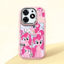 Ucuc Tecno Spark 10 Pro(Kı7) Uyumlu Darbe Emici Kamera Korumalı Pembe Silikon Kılıf