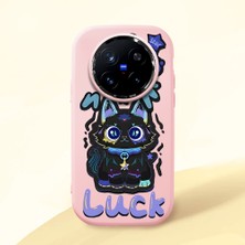 Ucuc Vivo X200 Pro Uyumlu Darbe Emici Kamera Korumalı Pembe Silikon Kılıf
