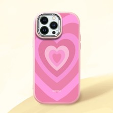 Ucuc iPhone 14 Pro Uyumlu Darbe Emici Kamera Korumalı Pembe Silikon Kılıf