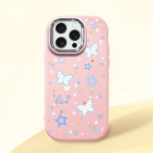 Ucuc iPhone 15 Pro Max Uyumlu Darbe Emici Kamera Korumalı Pembe Silikon Kılıf