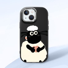 Ucuc iPhone 13 Mini Uyumlu Darbe Emici Kamera Korumalı Siyah Silikon Kılıf