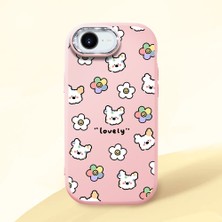 Ucuc iPhone 16E Uyumlu Darbe Emici Kamera Korumalı Pembe Silikon Kılıf