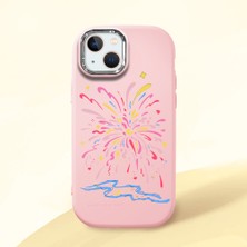 Ucuc iPhone 15 Plus/14 Plus Uyumlu Darbe Emici Kamera Korumalı Pembe Silikon Kılıf