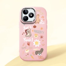 Ucuc Realme C51/C53 Uyumlu Darbe Emici Kamera Korumalı Pembe Silikon Kılıf