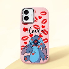 Ucuc iPhone 16 Plus Uyumlu Darbe Emici Kamera Korumalı Pembe Silikon Kılıf