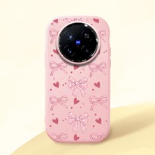 Ucuc Vivo X200 Pro Uyumlu Darbe Emici Kamera Korumalı Pembe Silikon Kılıf