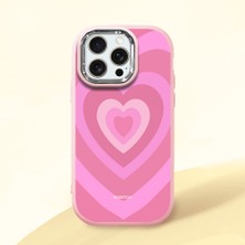Ucuc iPhone 15 Pro Max Uyumlu Darbe Emici Kamera Korumalı Pembe Silikon Kılıf