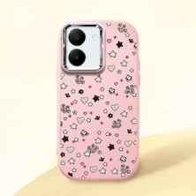 Ucuc Vivo Y27 5G/Y27S Uyumlu Darbe Emici Kamera Korumalı Pembe Silikon Kılıf