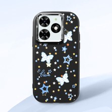 Ucuc Tecno Spark 20/20C Uyumlu Darbe Emici Kamera Korumalı Siyah Silikon Kılıf